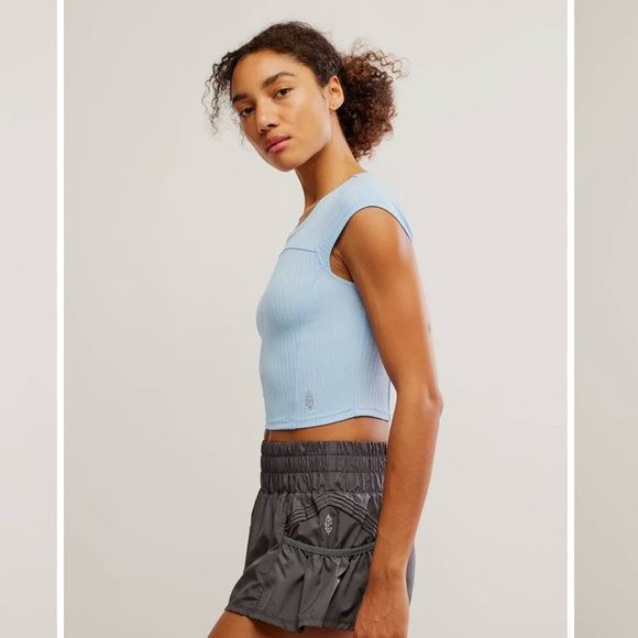 FREE PEOPLE MOVEMENT TEMPO RIBBED BABY TEE - Picture 5 of 11